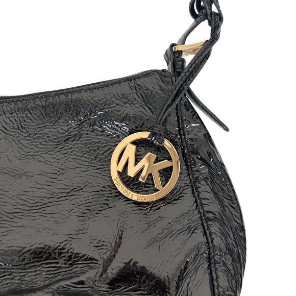 Michael Kors Black Patent Leather Shoulder Bag - Picture 2 of 8